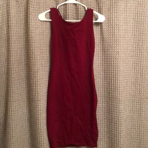 Burgundy dress